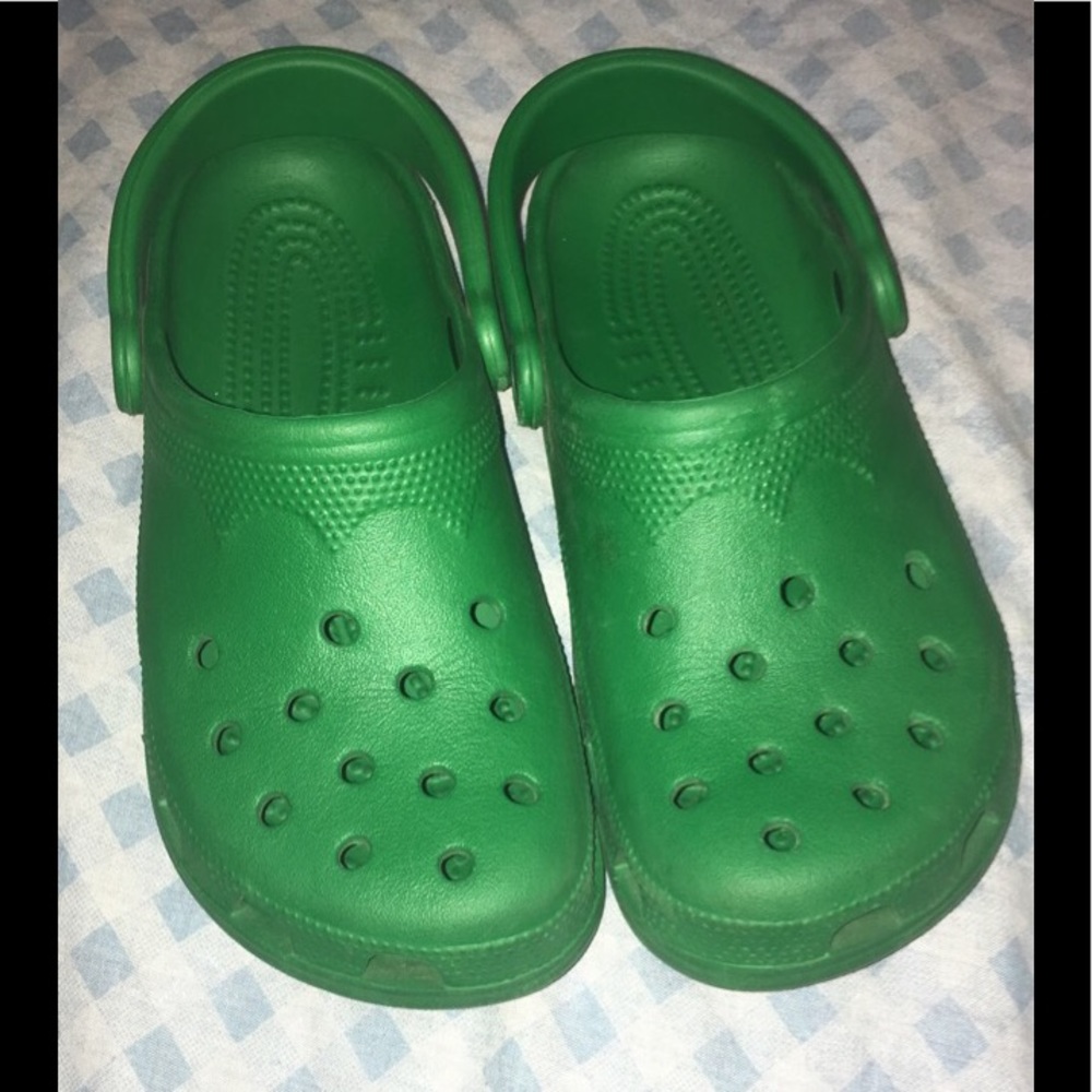 Green crocs